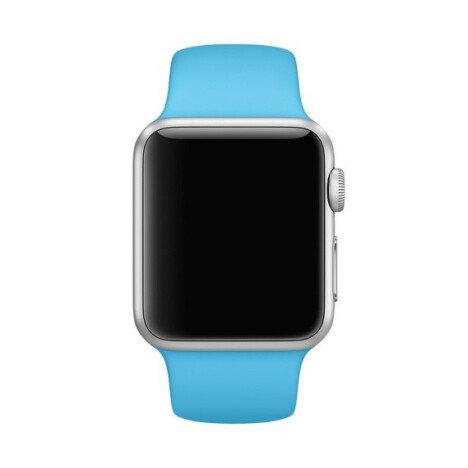 Curea iUni compatibila cu Apple Watch 1/2/3/4/5/6/7, 44mm, Silicon, Blue